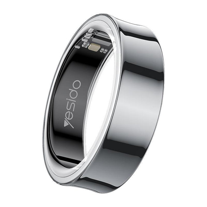 Smart Health Ring Temp Heart Rate Bp Reminder Black