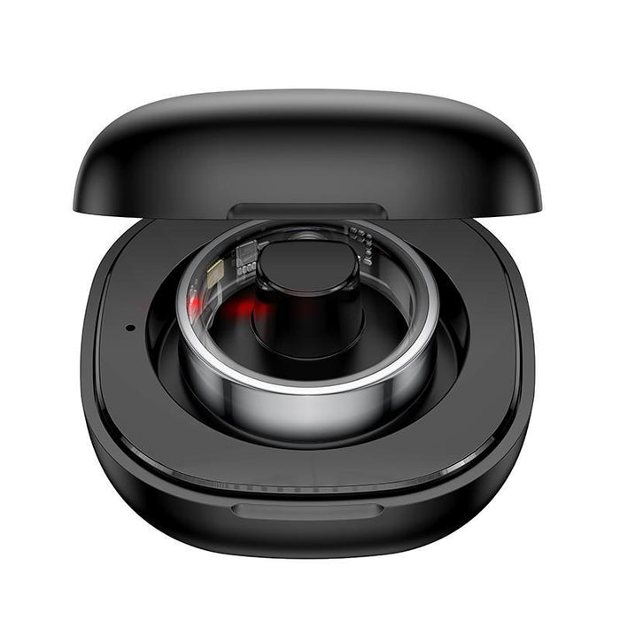 Smart Health Ring Temp Heart Rate Bp Reminder Black