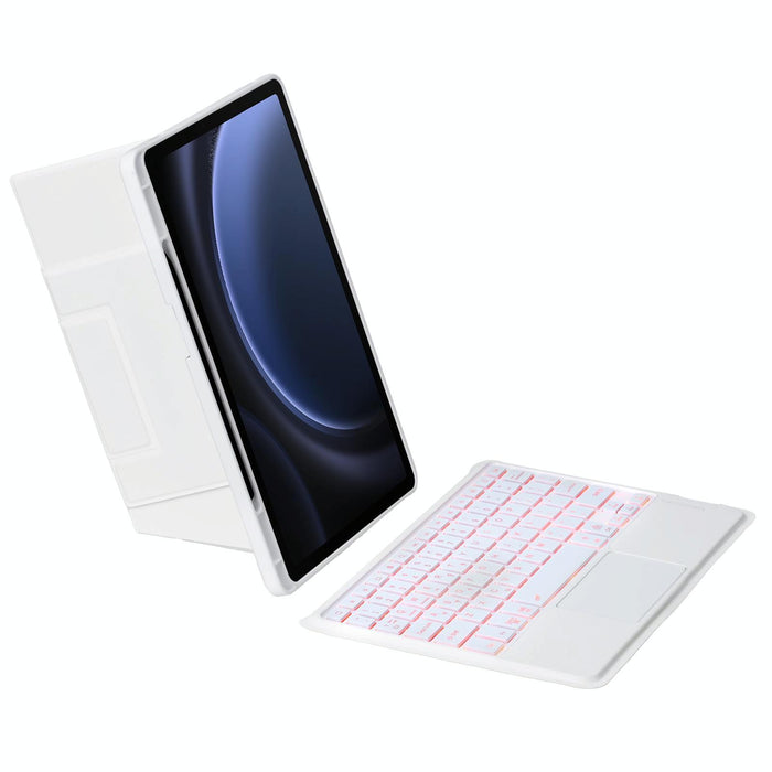 Holder Floating Detachable Backlight Keyboard Tablet Leather Case With Touchpad