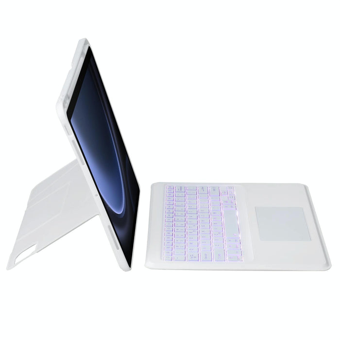 Holder Floating Detachable Backlight Keyboard Tablet Leather Case With Touchpad