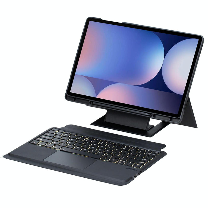 Holder Floating Detachable Backlight Keyboard Tablet Leather Case With Touchpad