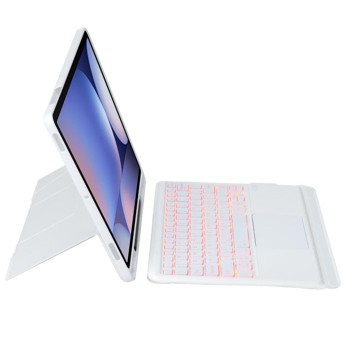 Holder Floating Detachable Backlight Keyboard Tablet Leather Case With Touchpad