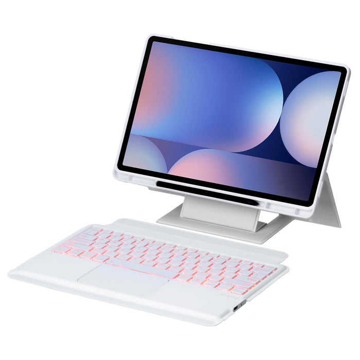 Holder Floating Detachable Backlight Keyboard Tablet Leather Case With Touchpad