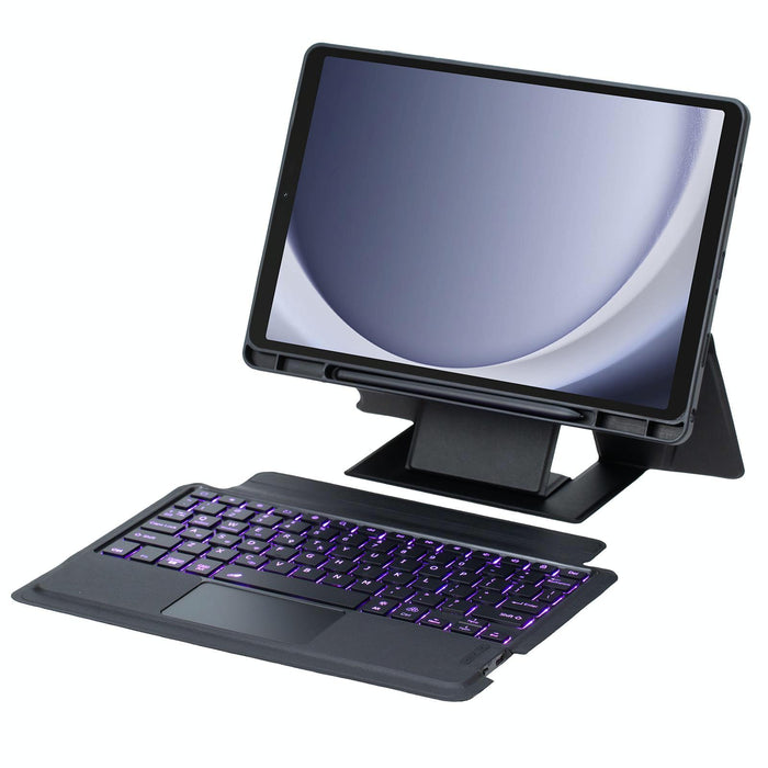 Holder Floating Detachable Backlight Keyboard Tablet Leather Case With Touchpad