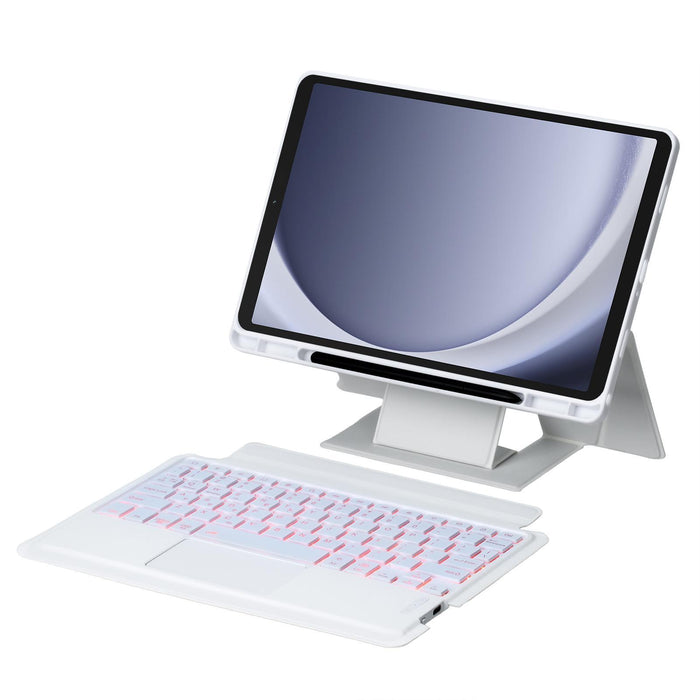 Holder Floating Detachable Backlight Keyboard Tablet Leather Case With Touchpad