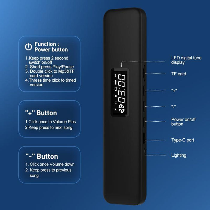 Bone Conduction Sleep Speaker Bluetooth 5.3 Fits All Devices