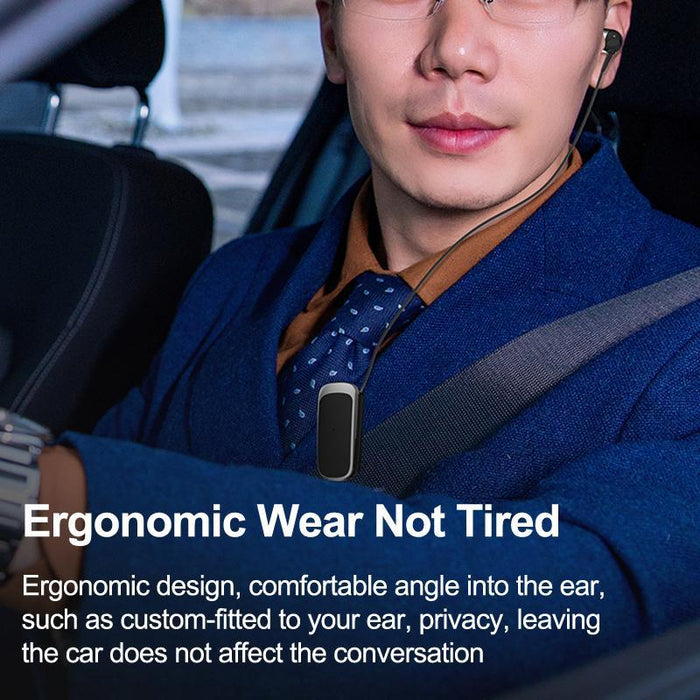 K52 Business Lavalier Retractable Cable Bluetooth Earphone