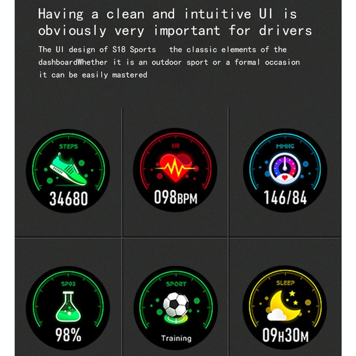 1.3 Inch Tft Screen Ip67 Waterproof Smart Watch Bracelet Support Sleep Monitor / Heart Rate Monitor / Blood Pressure Monitoring