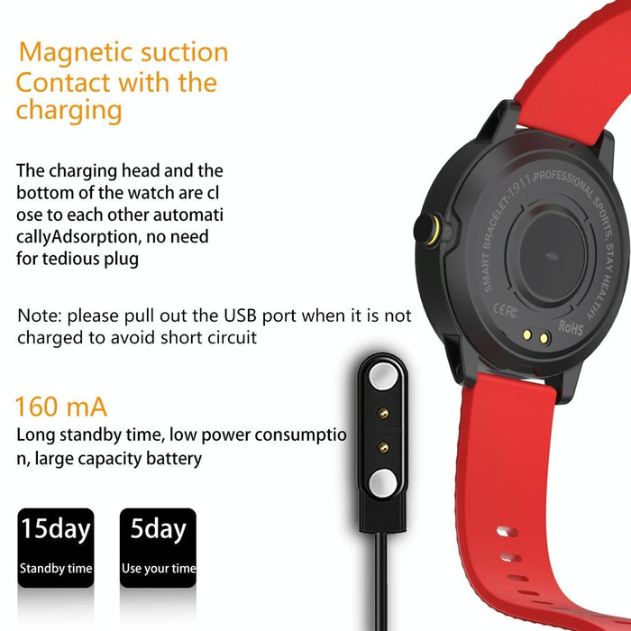 1.3 Inch Tft Screen Ip67 Waterproof Smart Watch Bracelet Support Sleep Monitor / Heart Rate Monitor / Blood Pressure Monitoring