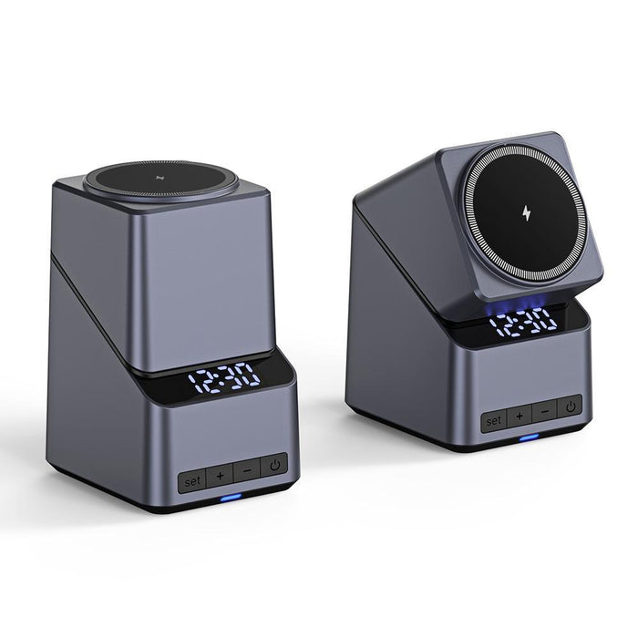 180° Rotating 4 In 1 Magnetic Wireless Charger Grey