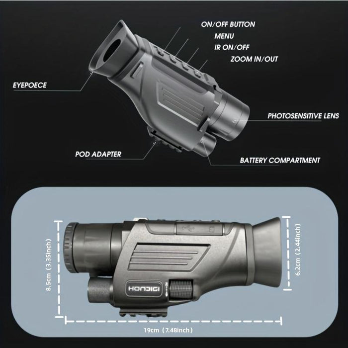 4K Hd Monocular Digital Night Vision Device