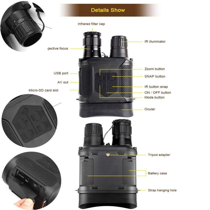 3 Inch Lcd Screen Binocular Digital Night Vision Device