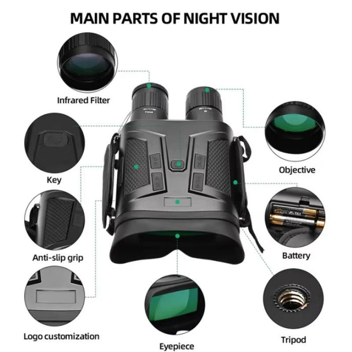 0Ls 3 Inch Lcd Screen Binocular Digital Night Vision Device