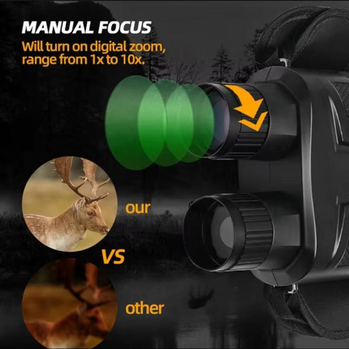 0Ls 3 Inch Lcd Screen Binocular Digital Night Vision Device