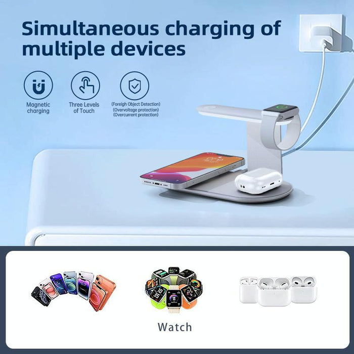 3 In 1 Wireless Charger With Night Light 15W