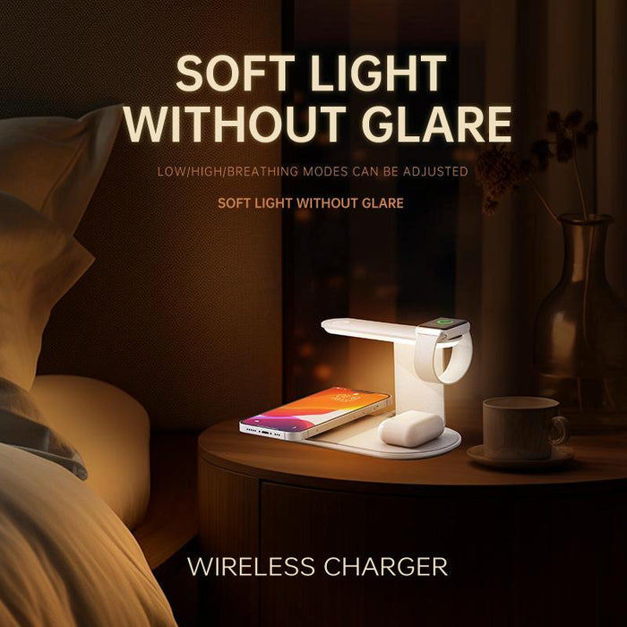 3 In 1 Wireless Charger With Night Light 15W