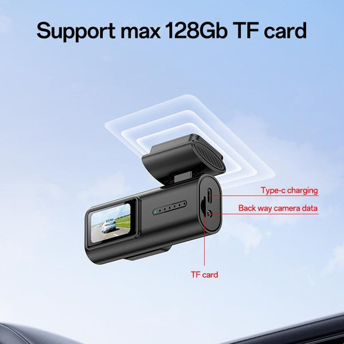 1K Hd Car Camera Recorder With 1.47 Screen Black