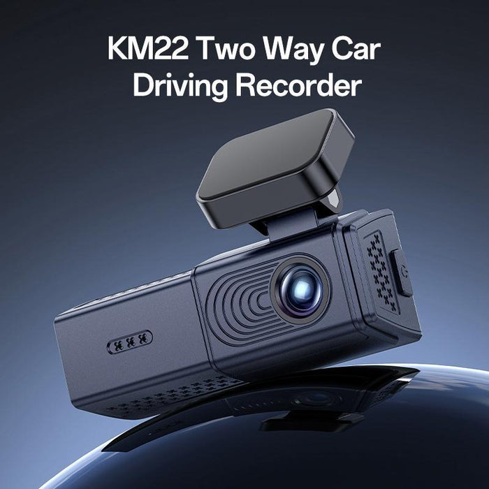 1K Hd Dual Dash Cam With 1.47 Screen Black