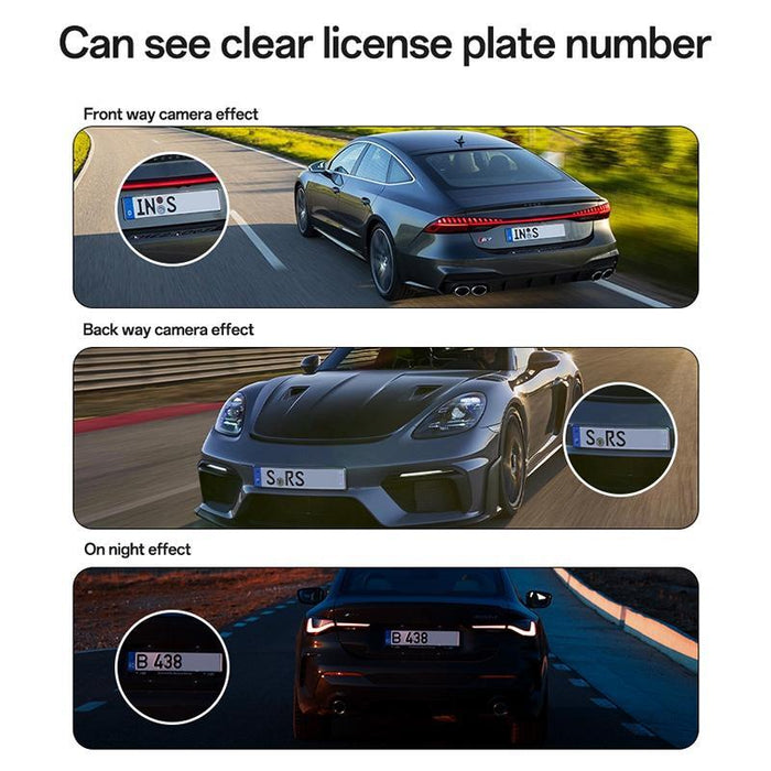 1K Hd Dual Dash Cam With 1.47 Screen Black