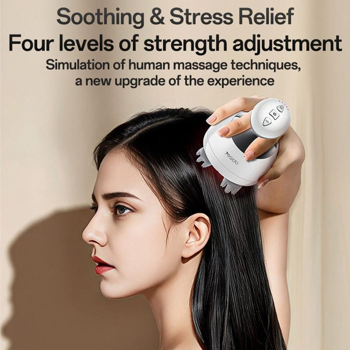 Yesido Mg12 Waterproof Head Massager White