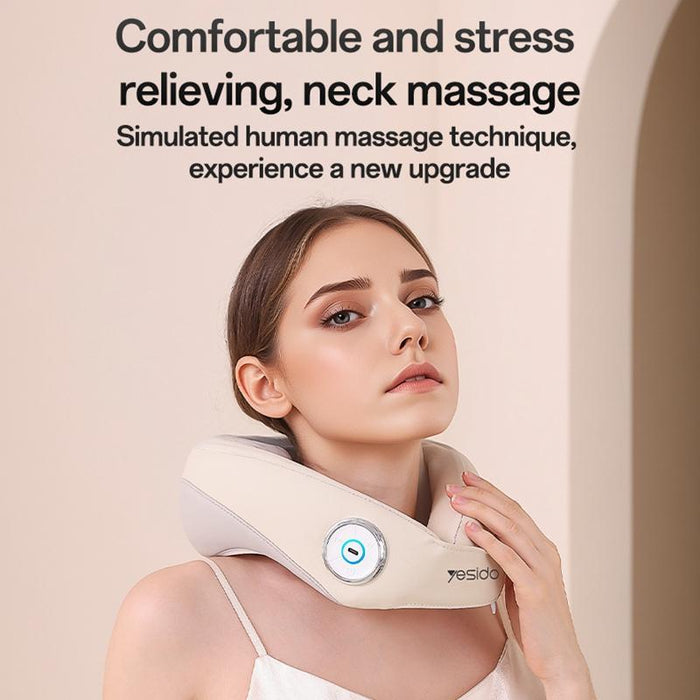 Yesido Mg14 Electric Neck Massager Heat Therapy White