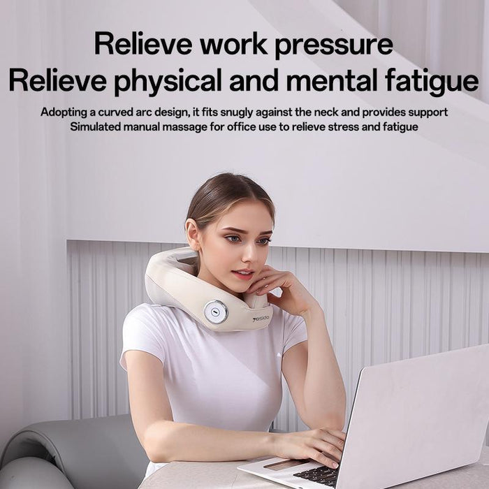 Yesido Mg14 Electric Neck Massager Heat Therapy White