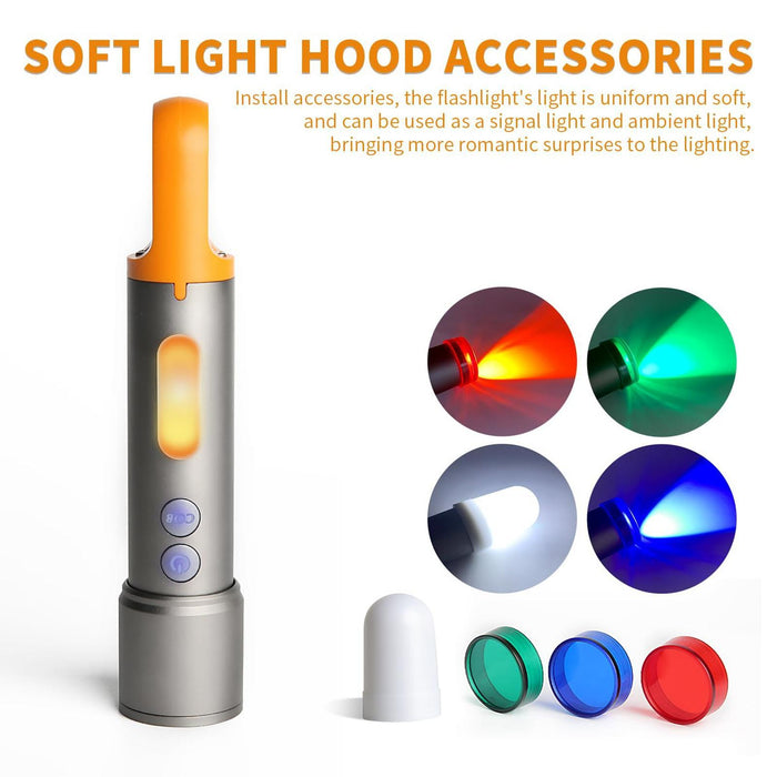 Waterproof White Laser Flashlight Aluminum Alloy