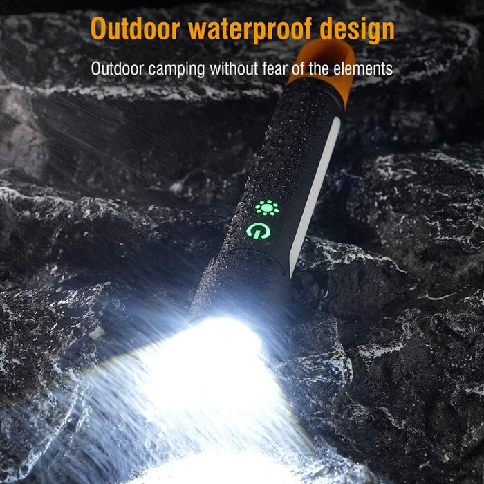 Waterproof White Laser Flashlight With Telescopic Zoom