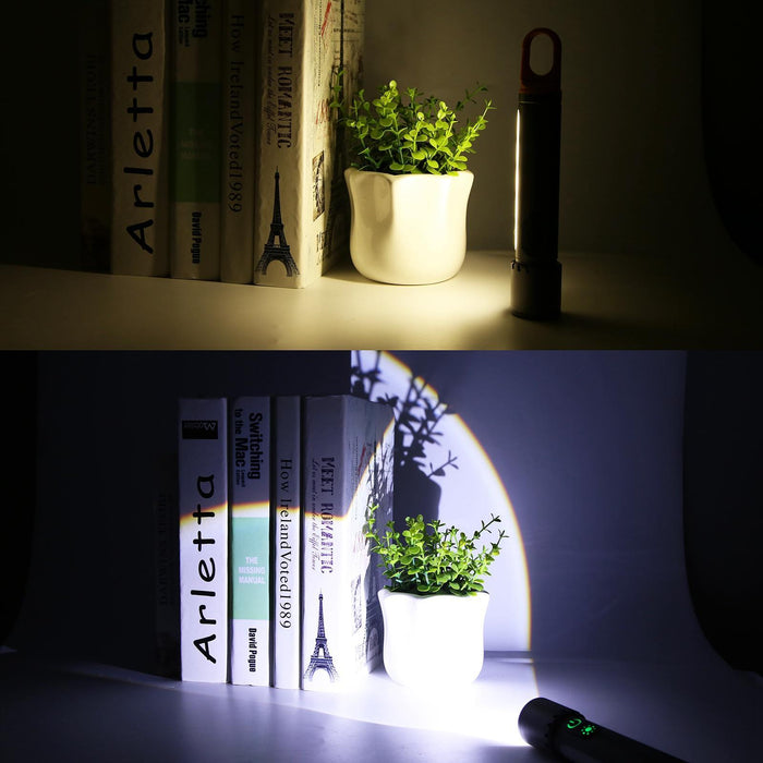 Waterproof White Laser Flashlight With Telescopic Zoom