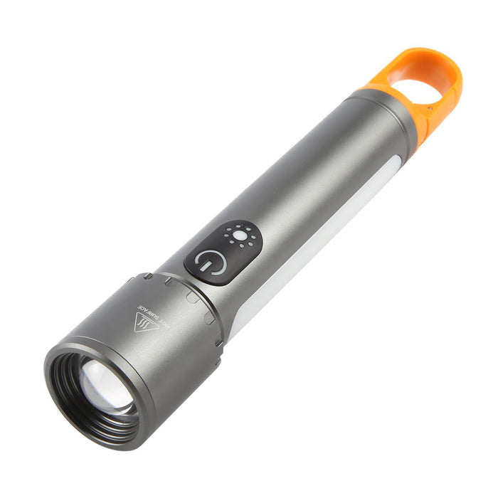 Waterproof White Laser Flashlight With Telescopic Zoom