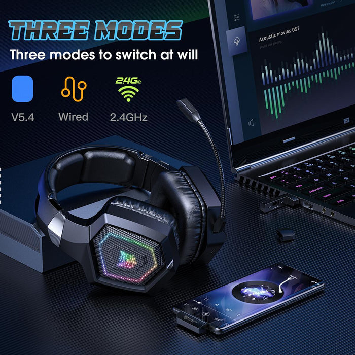 Tri-Mode Bluetooth E-Sports Headset