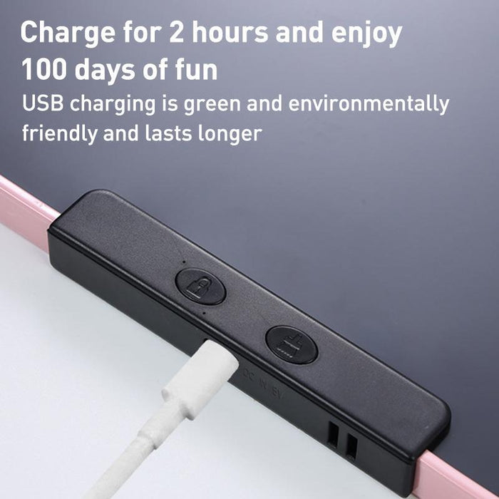 16 Inch Rechargeable Lcd Drawing Board For Kids Black / Colour