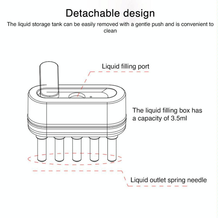 Kd3806 Ems Micro-Current Hair Care Comb