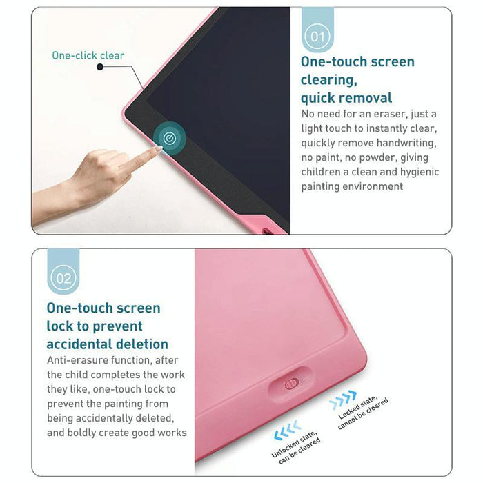 16 Inch Rechargeable Lcd Drawing Tablet Black / Colour