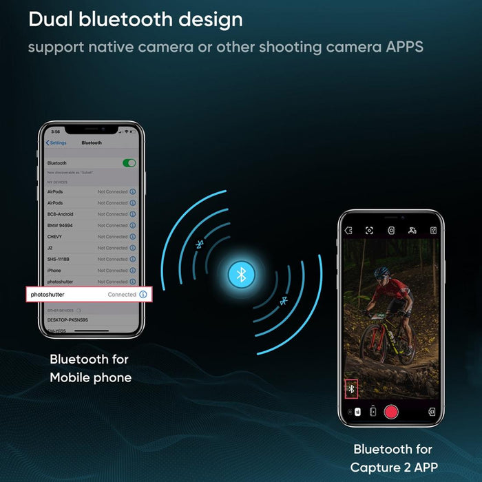 Funsnap Capture1 Outdoor Live Video Triaxial Handheld Gimbal Shooting Stabilizer Black