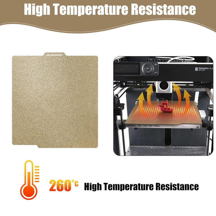 Pei Double-Sided Coated 3D Printer Build Plate 257Mm For Bambu Lab A1