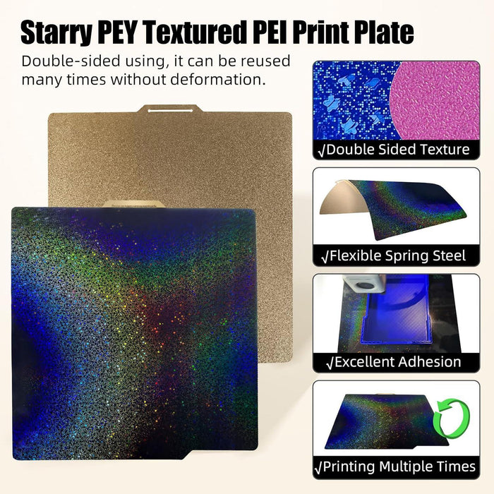 257Mm 3D Printer Build Plate For Bambu Lab A1 Pei Coating + Pey Film