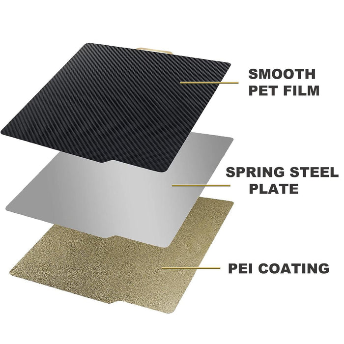 257Mm 3D Printer Build Plate For Bambu Lab A1 Pei Coating + Pet Film