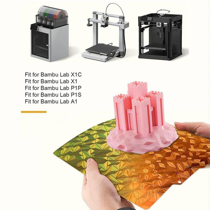 Pei Coated 3D Printer Build Plate 257Mm For Bambu Lab A1 Peo Chameleon