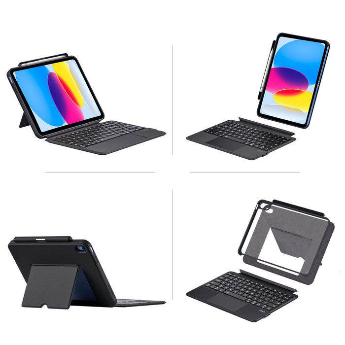 2025 / 2022 Ipad U8 Magic Folio Ultra-Thin Rgb Backlit Touchpad Keyboard Case