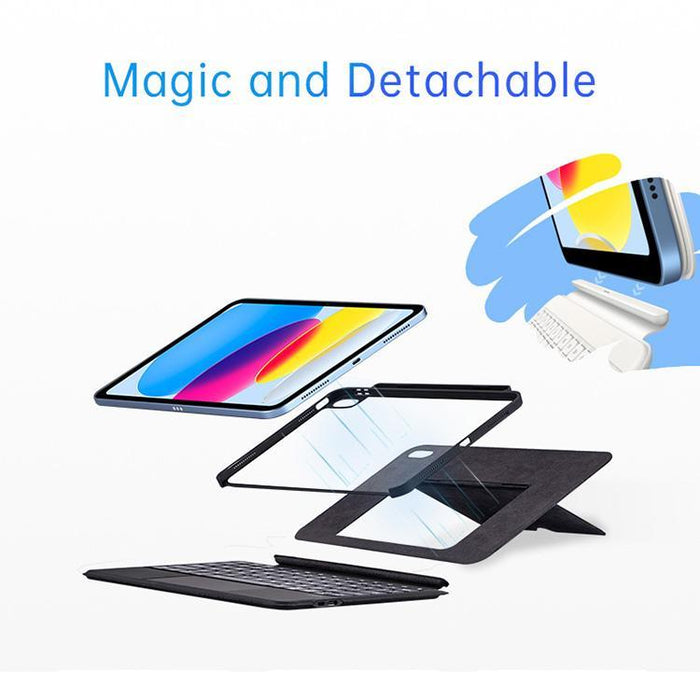 2025 / 2022 Ipad U8 Magic Folio Ultra-Thin Rgb Backlit Touchpad Keyboard Case