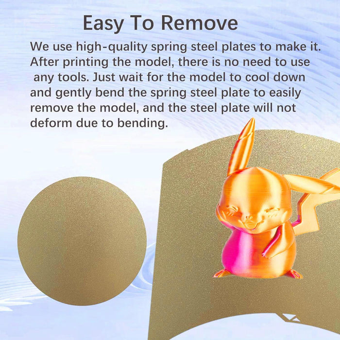 268X256Mm Pei Coated Spring Steel Build Plate For 3D Printers Pet Carbon Fiber Film