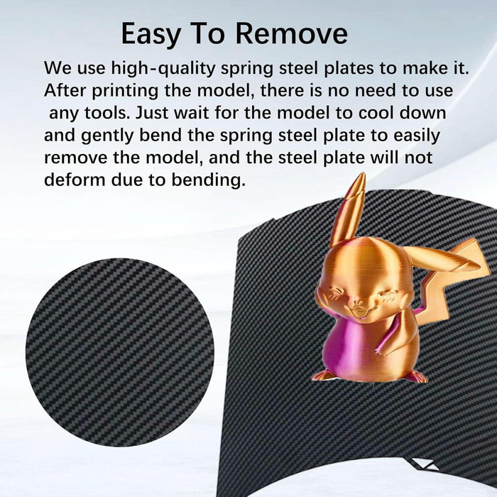 Pet Carbon Fiber + Peo Diamond Film Build Plate For Anycubic 3D Printers 268X256Mm