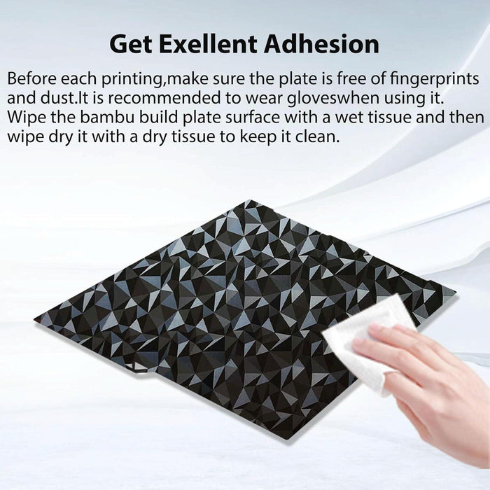 Pet Carbon Fiber + Peo Diamond Film Build Plate For Anycubic 3D Printers 268X256Mm