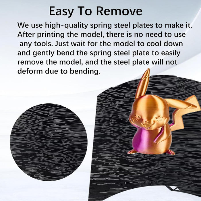 Spring Steel Sheet For Anycubic 3D Printers 268X256Mm Satin Water Ripple Prn Film