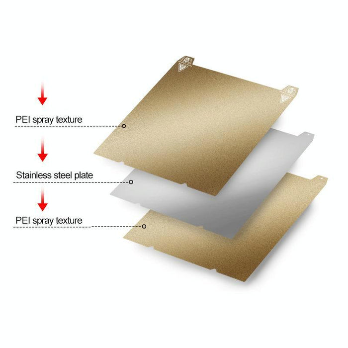 Pei Double-Sided Coated Spring Steel Build Plate For Creality 3D Printers 235X235Mm