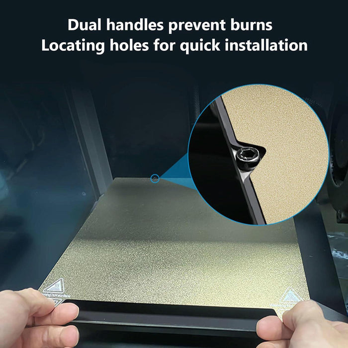 235X235Mm 3D Printer Build Plate Pei Coating + Peo Film Compatible With Creality