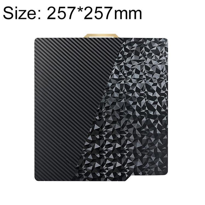 3D Printer Build Plate Pet Carbon Fiber Peo Diamond Film 257X257Mm