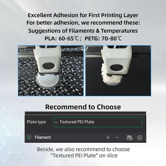 Carbon Fiber Peo Diamond Film 3D Printer Build Plate 310X315Mm