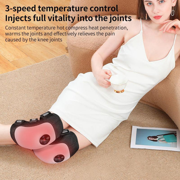 Rechargeable Heating Knee Massager Dual Joint Pad Wg-Jb-704
